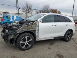 Salvage cars for sale at Moraine, OH auction: 2017 KIA Sorento EX