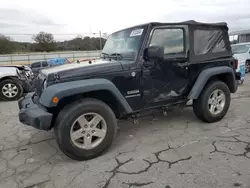 Jeep Wrangler Sport salvage cars for sale: 2015 Jeep Wrangler Sport