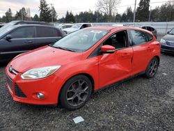 Salvage cars for sale at Graham, WA auction: 2014 Ford Focus SE