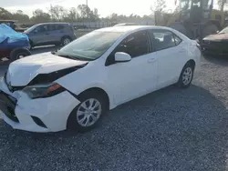 Salvage cars for sale at Riverview, FL auction: 2016 Toyota Corolla L