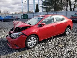 Toyota Corolla Vehiculos salvage en venta: 2016 Toyota Corolla L