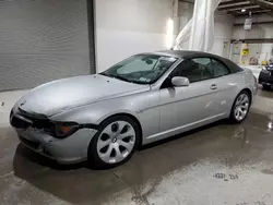 BMW 6 Series salvage cars for sale: 2005 BMW 645 CI Automatic