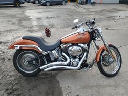 Salvage motorcycles for sale at Duryea, PA auction: 2002 Harley-Davidson Fxstdi