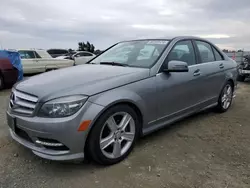 Salvage cars for sale at Antelope, CA auction: 2011 Mercedes-Benz C300