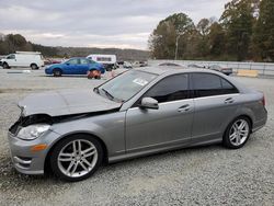 Salvage cars for sale from Copart Concord, NC: 2013 Mercedes-Benz C 250