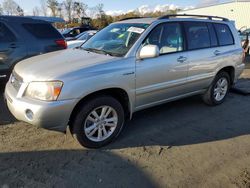 Salvage cars for sale at Spartanburg, SC auction: 2007 Toyota Highlander Hybrid