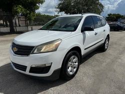 Chevrolet salvage cars for sale: 2016 Chevrolet Traverse LS