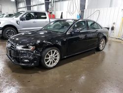 Salvage cars for sale at Ham Lake, MN auction: 2015 Audi A4 Premium Plus