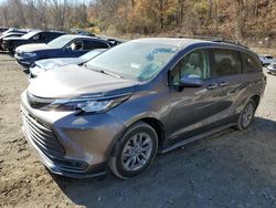 Salvage cars for sale at Marlboro, NY auction: 2021 Toyota Sienna XLE