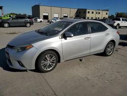 Salvage cars for sale at Wilmer, TX auction: 2015 Toyota Corolla L