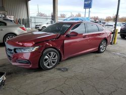 Salvage Cars with No Bids Yet For Sale at auction: 2018 Honda Accord LX