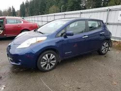 Salvage cars for sale at Arlington, WA auction: 2016 Nissan Leaf SV