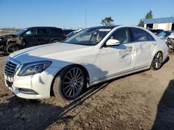 Salvage cars for sale at Woodhaven, MI auction: 2015 Mercedes-Benz S 550 4matic