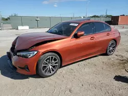 Salvage cars for sale at Homestead, FL auction: 2020 BMW 330I