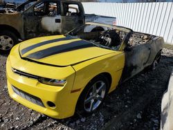 Chevrolet salvage cars for sale: 2014 Chevrolet Camaro LT