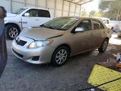 Salvage cars for sale from Copart Midway, FL: 2010 Toyota Corolla Base