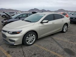 Salvage cars for sale at North Las Vegas, NV auction: 2016 Chevrolet Malibu LT