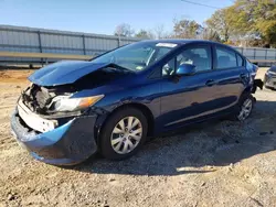 Honda salvage cars for sale: 2012 Honda Civic LX