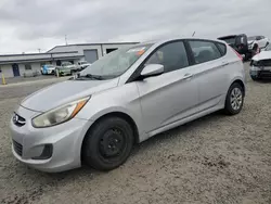 Salvage cars for sale at Lumberton, NC auction: 2015 Hyundai Accent GS