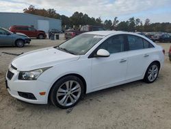 Salvage cars for sale at Hampton, VA auction: 2014 Chevrolet Cruze LTZ