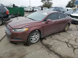 Salvage cars for sale at Woodhaven, MI auction: 2015 Ford Fusion SE