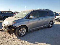 Salvage cars for sale at Andrews, TX auction: 2011 Toyota Sienna XLE