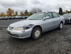 Salvage cars for sale at Portland, OR auction: 2002 Honda Accord LX