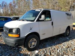 Salvage trucks for sale at Waldorf, MD auction: 2003 Chevrolet Express G3500