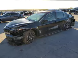 Salvage cars for sale at Grand Prairie, TX auction: 2021 Toyota Camry SE