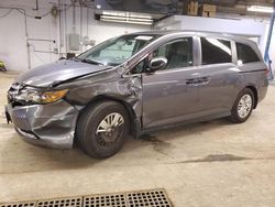 Salvage cars for sale at Wheeling, IL auction: 2016 Honda Odyssey LX