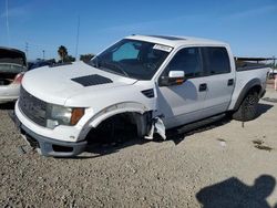 Salvage cars for sale at San Diego, CA auction: 2012 Ford F150 SVT Raptor