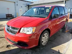 Salvage cars for sale at Pekin, IL auction: 2016 Dodge Grand Caravan SE