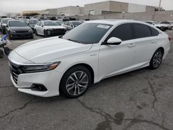 Salvage cars for sale at North Las Vegas, NV auction: 2021 Honda Accord Hybrid EXL