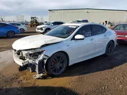 Salvage cars for sale from Copart Rocky View County, AB: 2020 Acura TLX Technology