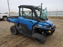 Salvage motorcycles for sale at Bismarck, ND auction: 2022 Can-Am Defender Limited Cab HD10