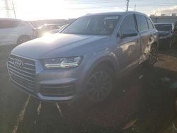 Salvage cars for sale at Elgin, IL auction: 2019 Audi Q7 Premium Plus