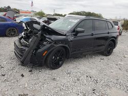 Salvage cars for sale at Montgomery, AL auction: 2022 Volkswagen Tiguan SE R-LINE Black