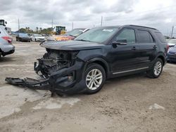 Salvage cars for sale at Riverview, FL auction: 2017 Ford Explorer XLT