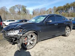 Salvage cars for sale at Waldorf, MD auction: 2016 Infiniti Q70 3.7