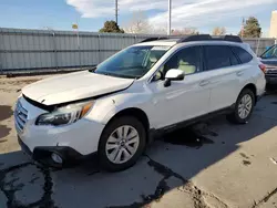 Subaru salvage cars for sale: 2015 Subaru Outback 2.5I Premium