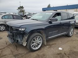 Salvage cars for sale from Copart Woodhaven, MI: 2022 Jeep Grand Cherokee Summit 4XE