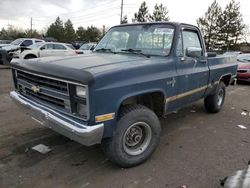 Chevrolet c/k1500 salvage cars for sale: 1986 Chevrolet K10