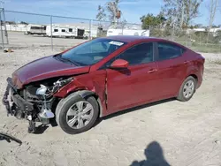 Salvage cars for sale at Savannah, GA auction: 2016 Hyundai Elantra SE