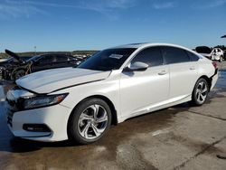 Salvage cars for sale at Grand Prairie, TX auction: 2018 Honda Accord EXL