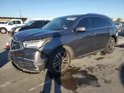 Acura mdx salvage cars for sale: 2017 Acura MDX Advance