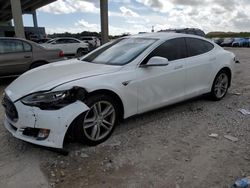 Salvage cars for sale at West Palm Beach, FL auction: 2015 Tesla Model S