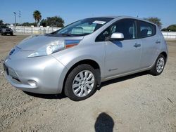 Salvage cars for sale at San Diego, CA auction: 2014 Nissan Leaf S