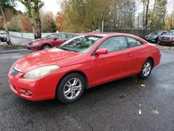 Salvage cars for sale from Copart Portland, OR: 2007 Toyota Camry Solara SE