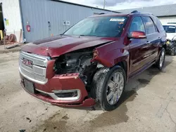 Salvage cars for sale at Pekin, IL auction: 2015 GMC Acadia Denali