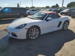 Porsche Boxster Vehiculos salvage en venta: 2017 Porsche Boxster S